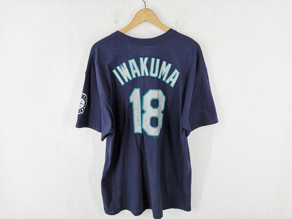 Mariners MLB Shirt Vintage Mariners Iwakuma #18 Baseball New Old 
