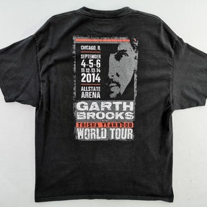 Chemise Garth Brooks T-shirt Garth Brooks World Tour Taille L