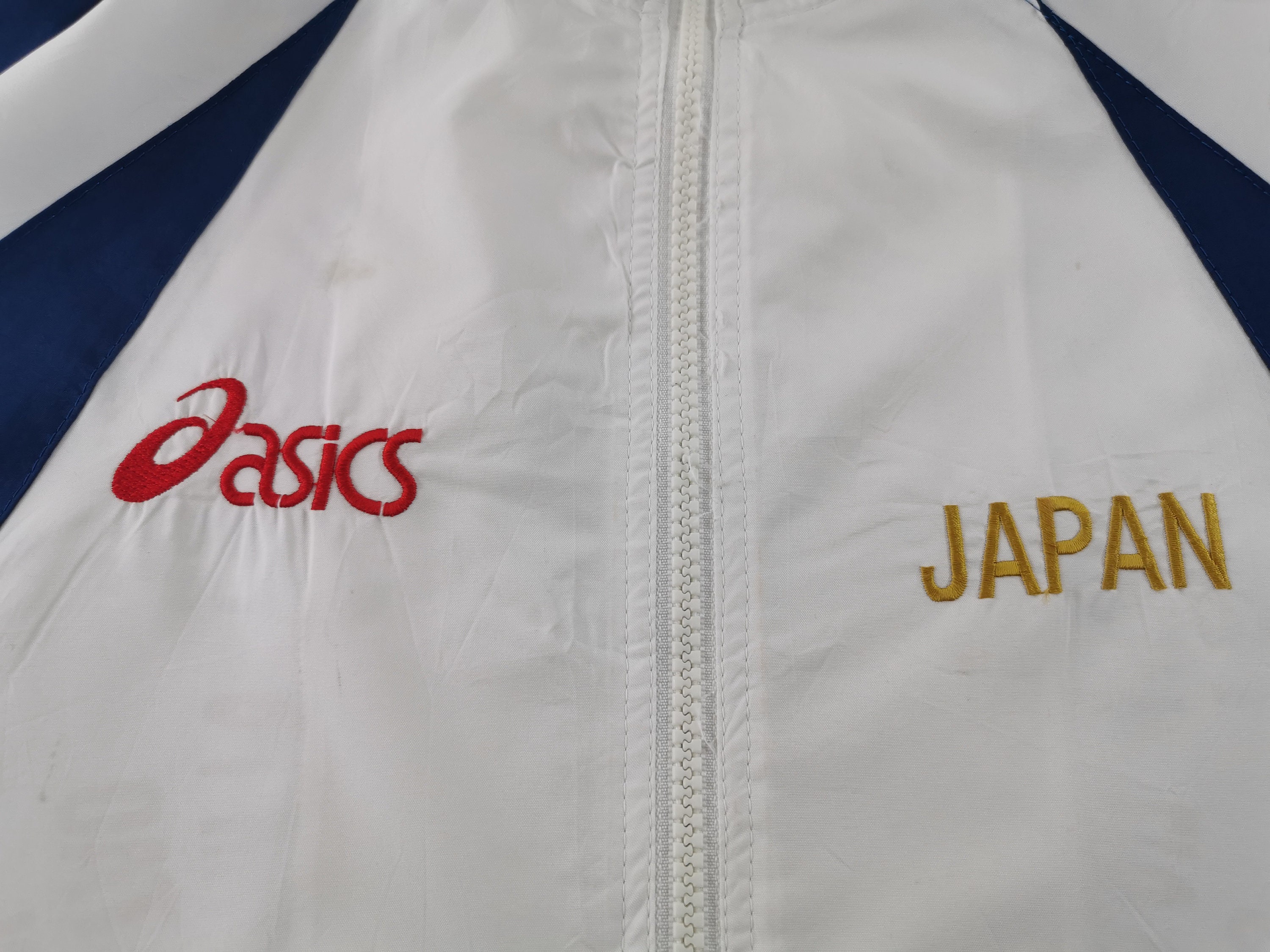 Asics Jacket Vintage 90s Asics Japan Color Block Windbreaker Asics Jacket Vintage 90s Asics Japan Color Block Windbreaker
