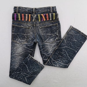 Nylaus Denim Jeans Distressed Vintage Size 82cm Nylaus Denim Pants Size 32/33x30.5