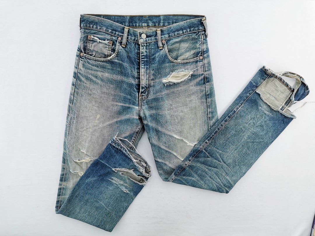 Levis Jeans Vintage 90's Size 33 Levis 502XX Selvedge Jeans Pants Made
