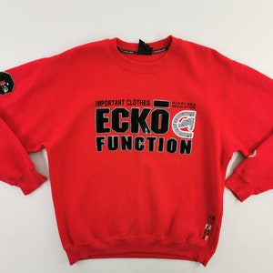 Ecko Sweatshirt Ecko Pullover Vintage 90’s Ecko Logos Sweater Size L