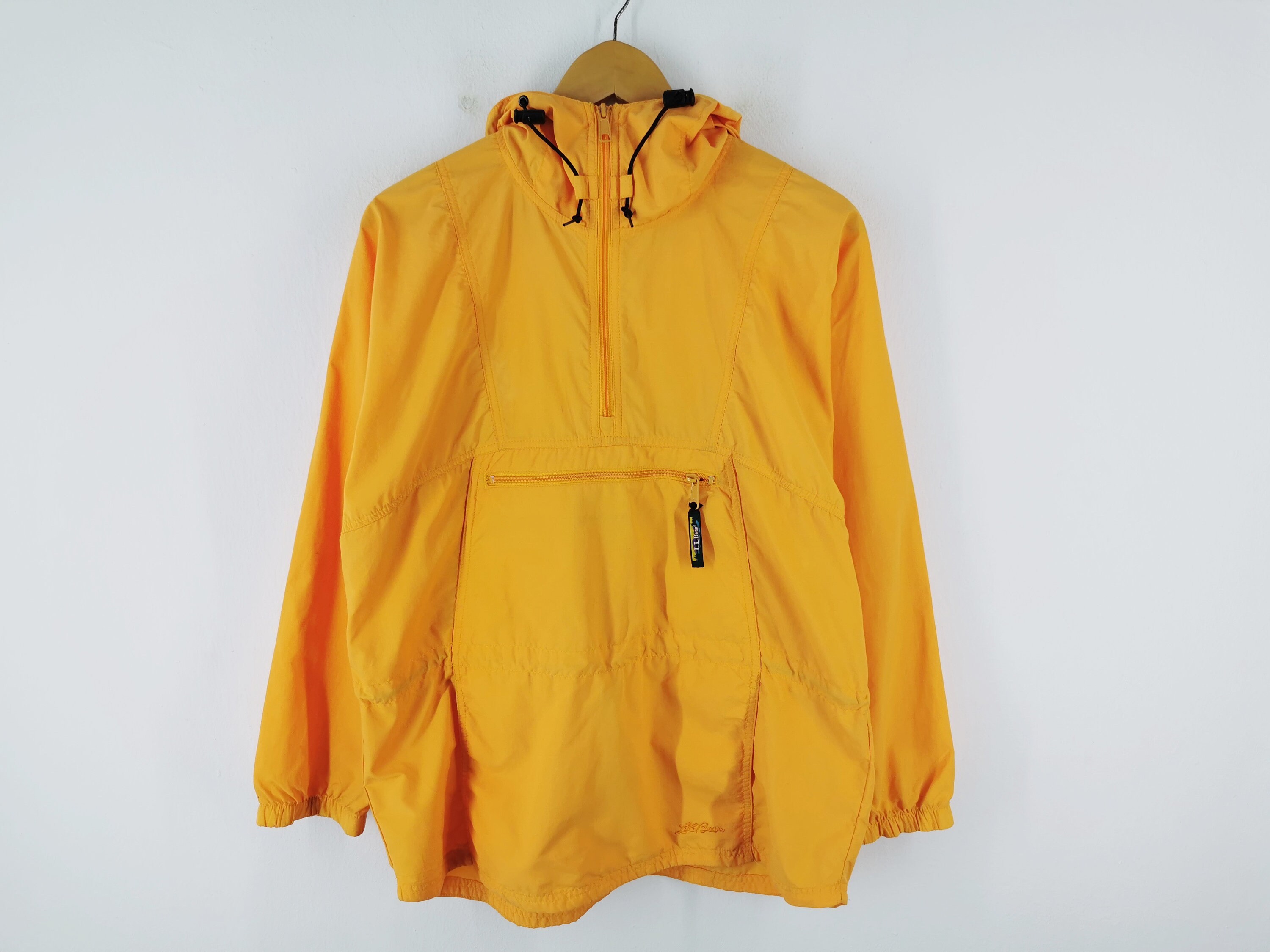 LL Bean Jacket LL Bean Pullover Hoodie Windbreaker Jacket Size L Etsy UK