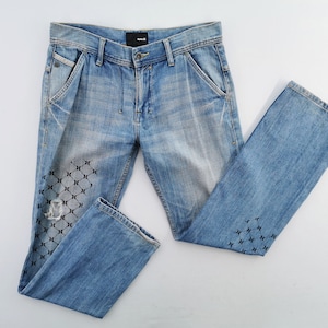 Hurley Jeans Distressed Vintage Size 30 Hurley Denim Pants Size 33/34x32.5