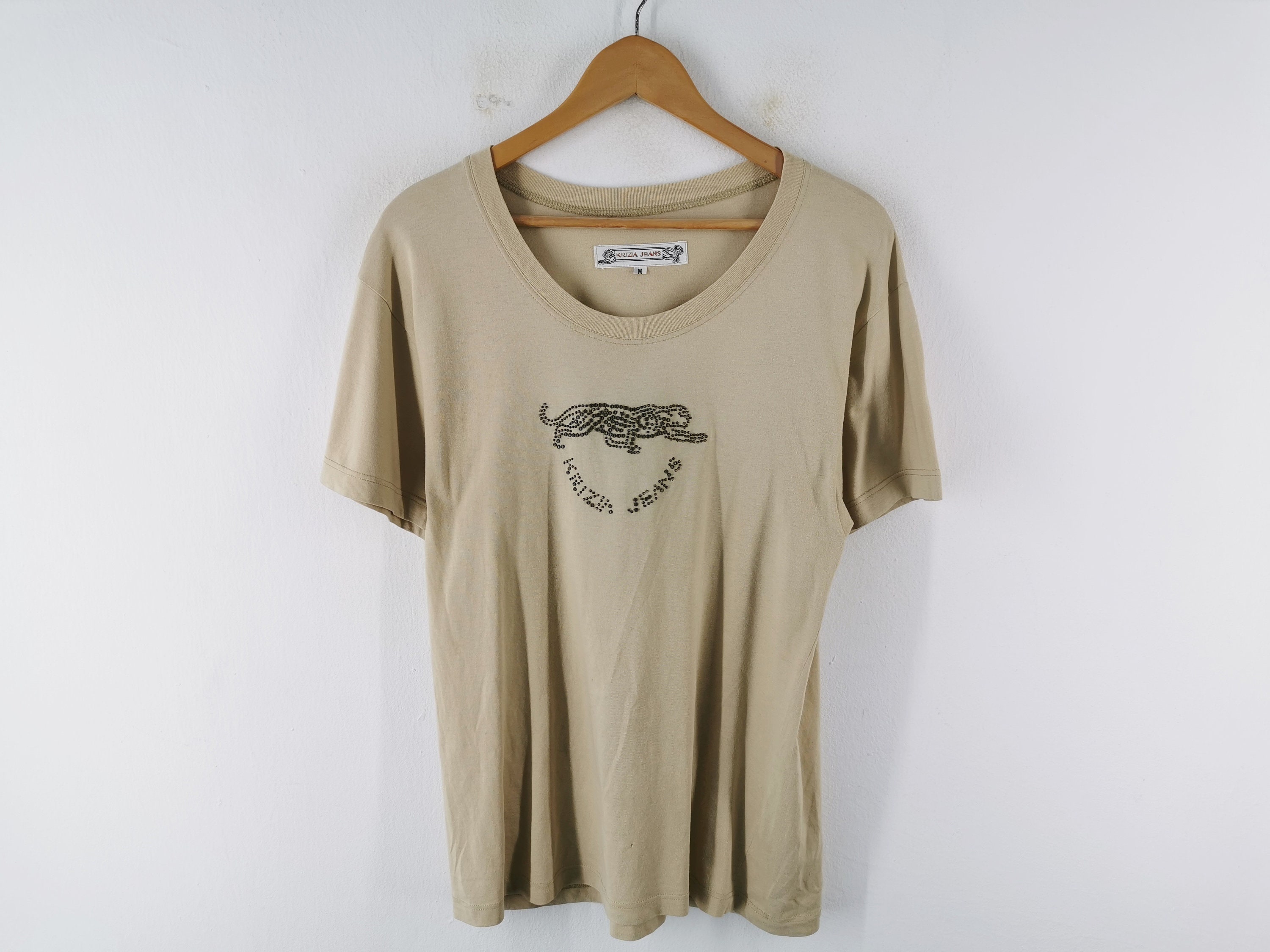 KRIZIA POI Tシャツ セール】 【L】＊Wings掲載＊【ウォッシャブル】アーティ