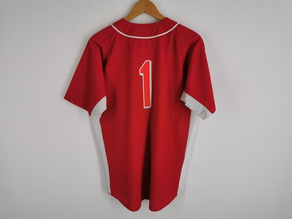 Descente Shirt Vintage Descente Busters #1 Baseball Jersey Made in
