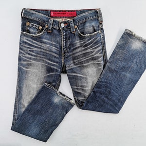 Levis Jeans Distressed Size 33 Levis Lot 507 Denim Pants Size 34/35x31.5