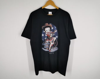 Vintage 90's Betty Boop Girls Rule Snowboarder T Shirt - Etsy