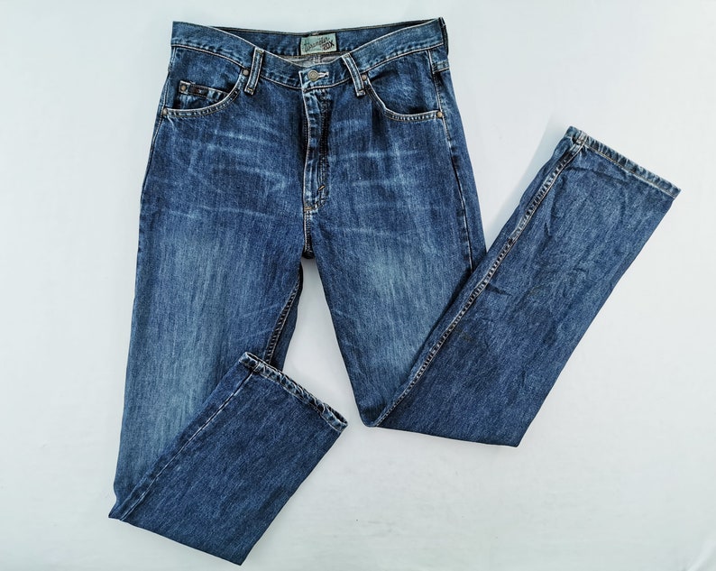 Wrangler 20X Jeans Distressed Vintage Size 32 Wrangler 20X Denim Pants Size 33/34x36.5 image 2