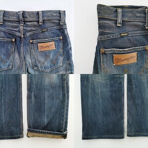 Spodnie jeansowe Wrangler w stylu vintage, zniszczone, rozmiar 30, rozmiar 31/32x29 zdjęcie 7