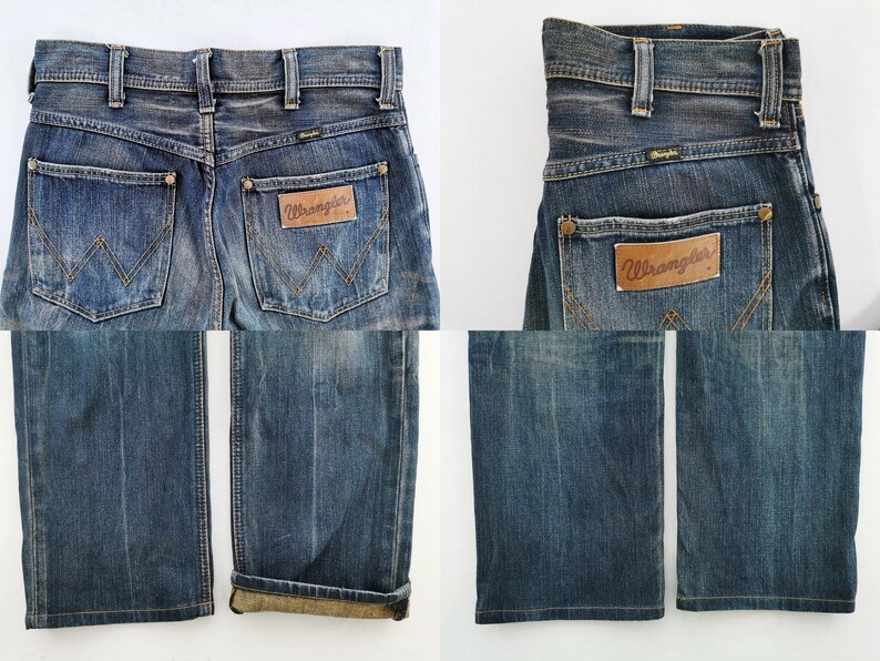 Spodnie jeansowe Wrangler w stylu vintage, zniszczone, rozmiar 30, rozmiar 31/32x29 zdjęcie 7