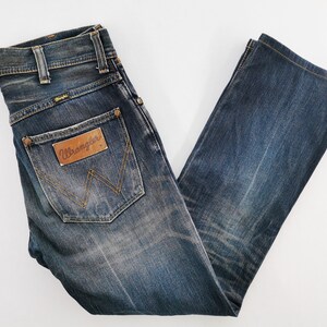 Spodnie jeansowe Wrangler w stylu vintage, zniszczone, rozmiar 30, rozmiar 31/32x29 zdjęcie 5