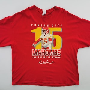 Kansas City Chiefs Shirt Vintage Patrick Lavon Mahomes #15 American Football Team T Shirt Size 3XL