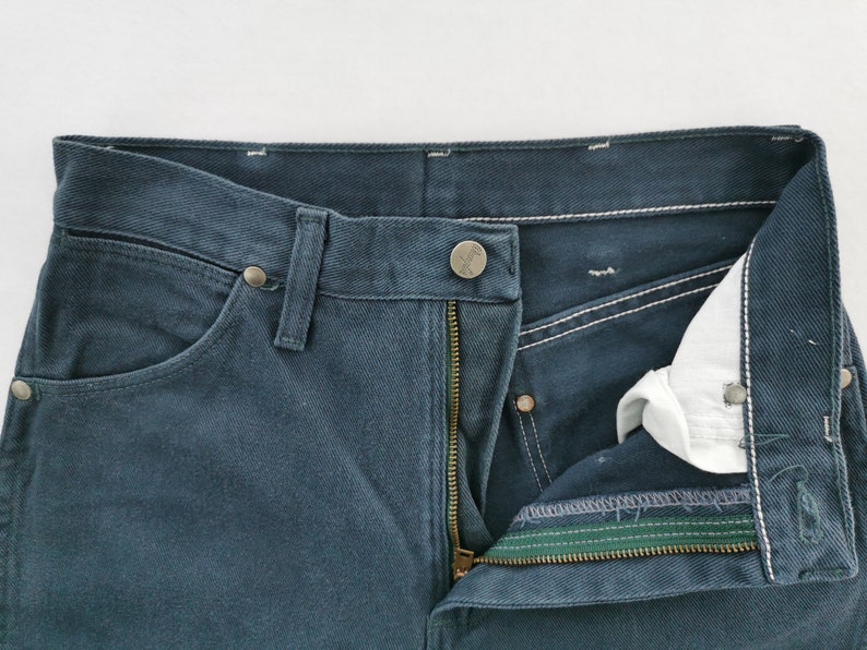Wrangler Jeans Vintage 90er Jahre Wrangler Made In USA Denim Hose Größe 27/28x31,5 Bild 6