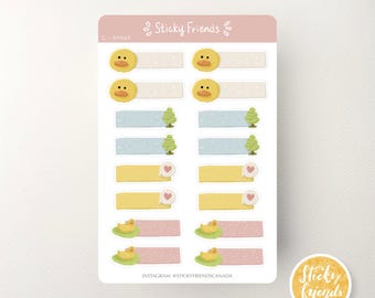 Duckies Labels Sticker Sheet