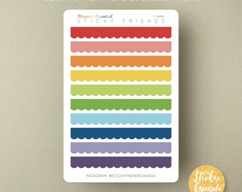 Large Scalloped Edge Stickers