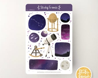 Astronomy Sticker Sheet