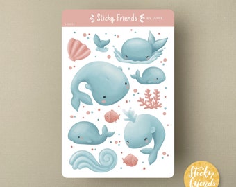 Whales Sticker Sheet