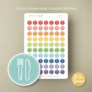 Dineren | Uit eten Dineren in restaurant Maaltijd Bujo Stickervel To Do Bullet Journal Functionele sticker Planner Icoon Dagelijks Wekelijks Maandelijks