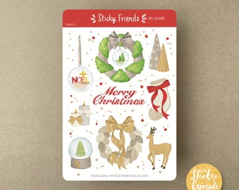 Merry Christmas Sticker Sheet