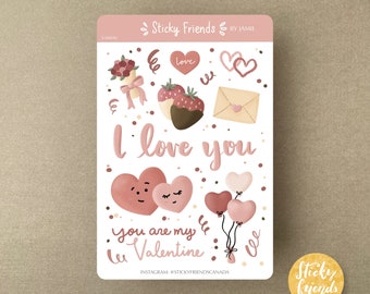 Valentine's Day Sticker Sheet