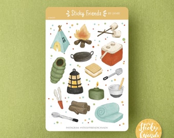 Camping Sticker Sheet