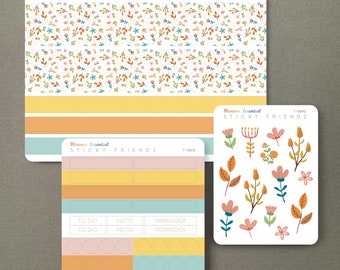 Floral Pattern Sticker Set