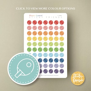 Tisch Tennis | Ping Pong Sport Bujo Sticker Bogen Bullet Journal Sticker Planer Sticker Icon Sticker Täglich Wöchentlich Monatlich Sticker