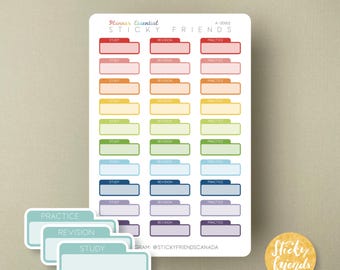 Study Revision Practice Trackers