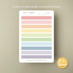 Gepunktete Linie Washi Tape | Regenbogen Pastellfarben Washi Tape Bujo Sticker Bogen Bullet Journal Sticker Planer Icon Sticker täglich wöchentlich monatlich