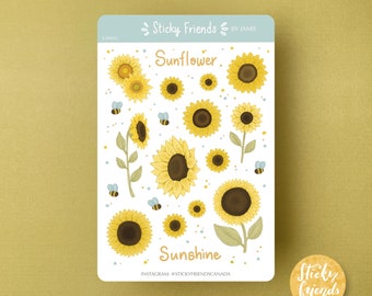 Sunflower Sticker Sheet