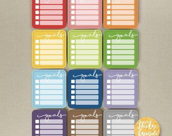 Goals Individual Stickers Set