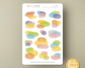 Watercolour Blodges Labels