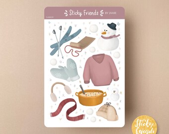 Cozy Winter Sticker Sheet