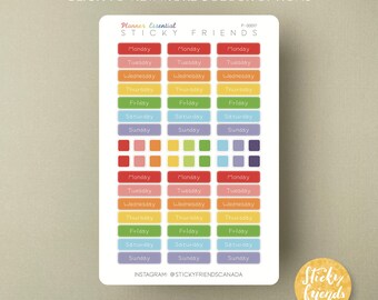 Week Day Sticker Sheet