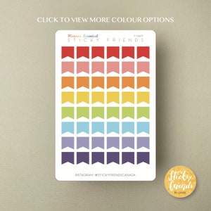 Flag Shape Label | Bookmark Label Square Flag Label Planner Sticker Functional Sticker Journaling