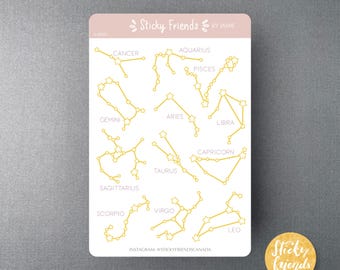 Zodiac Sticker Sheet