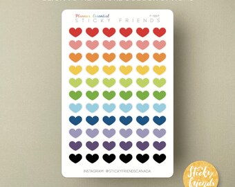 Hearts Stickers Sheet