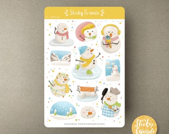 Snowman Sticker Sheet