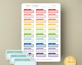 Exam Test Quiz Trackers