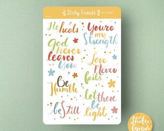 Inspirational Quote Sticker Sheet