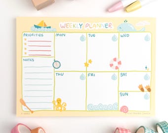 OCEAN | Weekly Planner Notepad