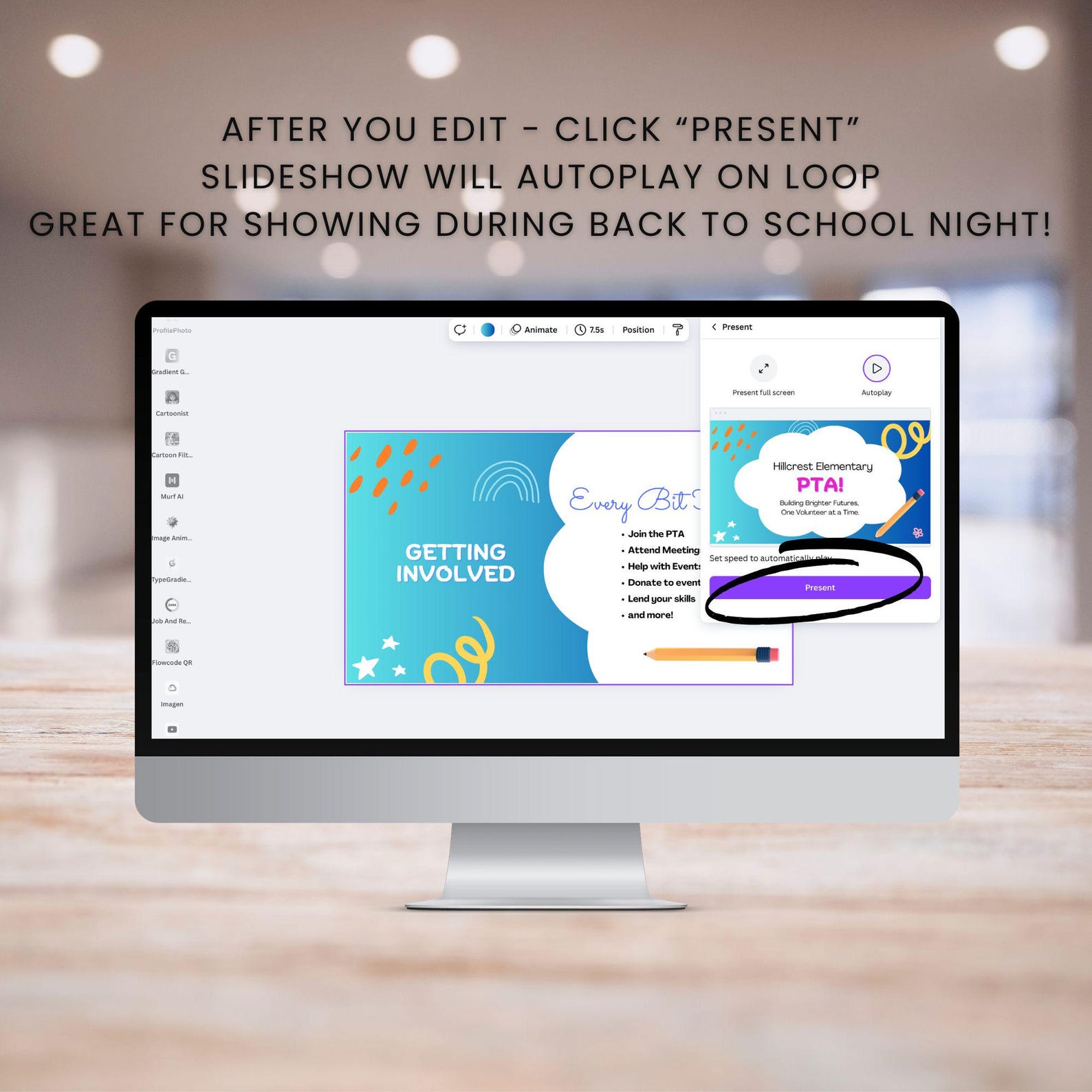 PTA Welcome Presentation Template | Editable Parent Teacher Association ...