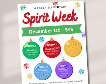 Summer Spirit Week Flyer Templates | Back to School Dress up Days | Homecoming Flyer | Editable Elementary Class Flyers - Etsy Summer Spirit Week Flyer Templates | Back to School Dress up Days | Homecoming Flyer | Editable Elementary Class Flyers - Etsy