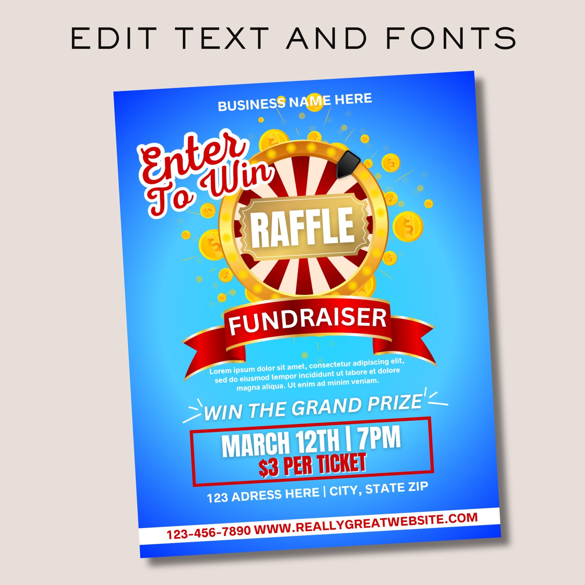 Raffle Flyer, 50 50 Raffle Flyer, Flyer Template, Drawing Contest Flyer Raffle Flyer, 50 50 Raffle Flyer, Flyer Template, Drawing Contest Flyer
