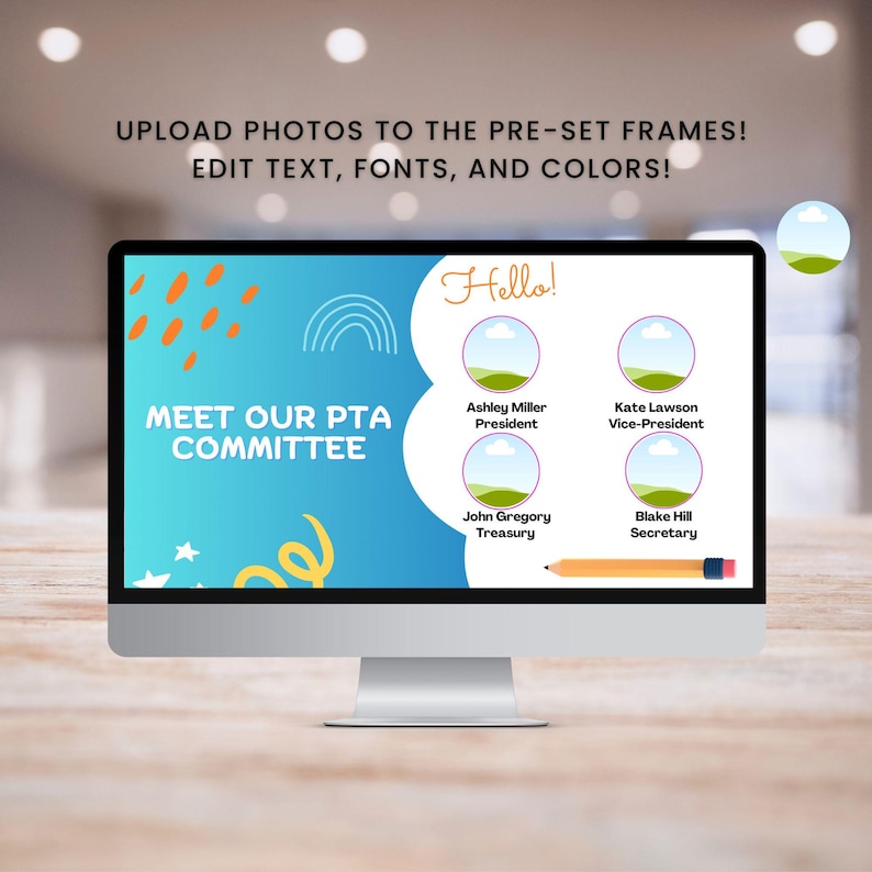 PTA Welcome Presentation Template | Editable Parent Teacher Association ...