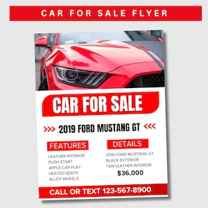 Flyer auto te koop, flyer te koop, auto te koop, autoflyer, te koop-advertentie
