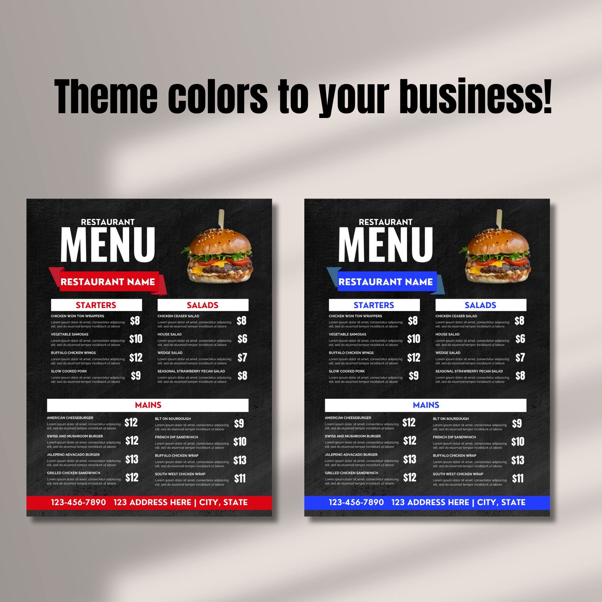 Image 8 for Sample Menu Design Templates