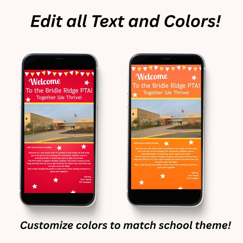 Interactive PTA Welcome Guide Template | Mobile Parent Teacher ...
