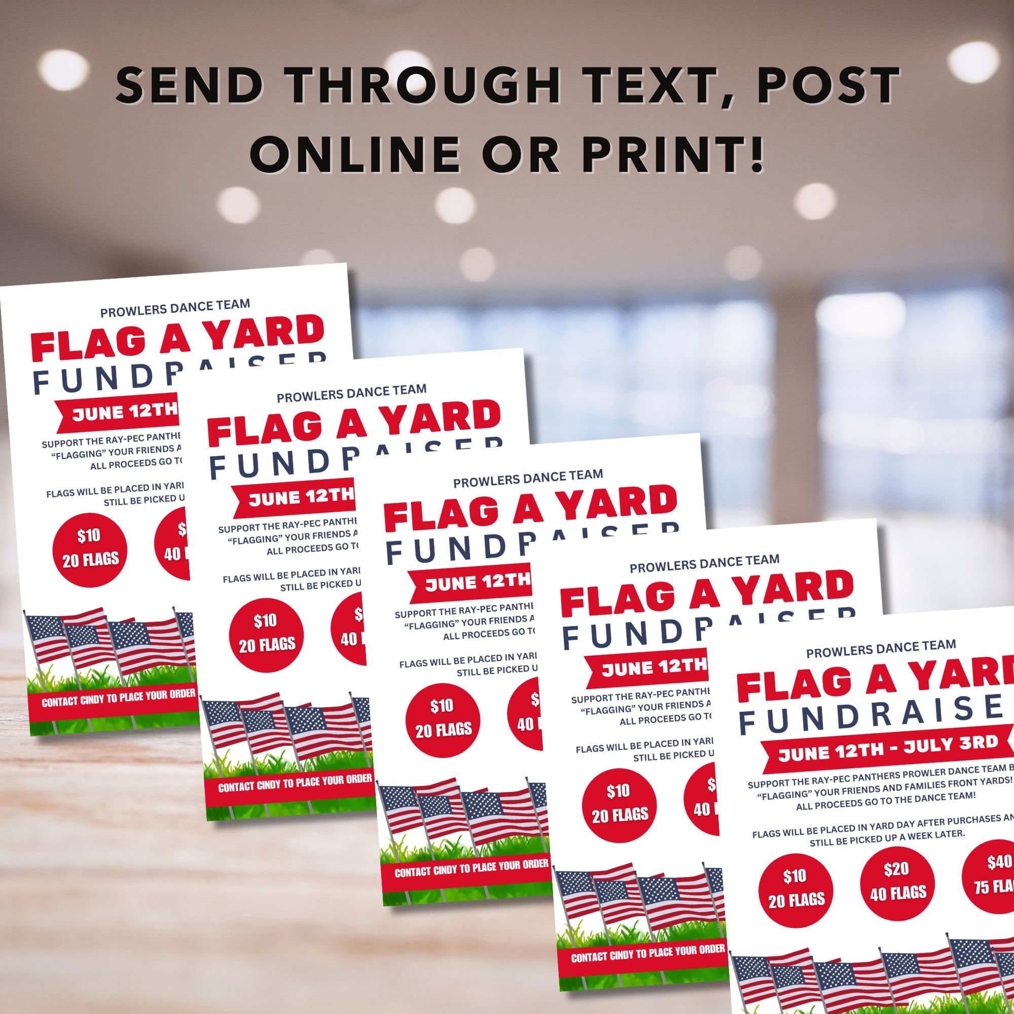 Flag My Yard Fundraiser, You’ve Been Flagged, Flag Your Yard ...